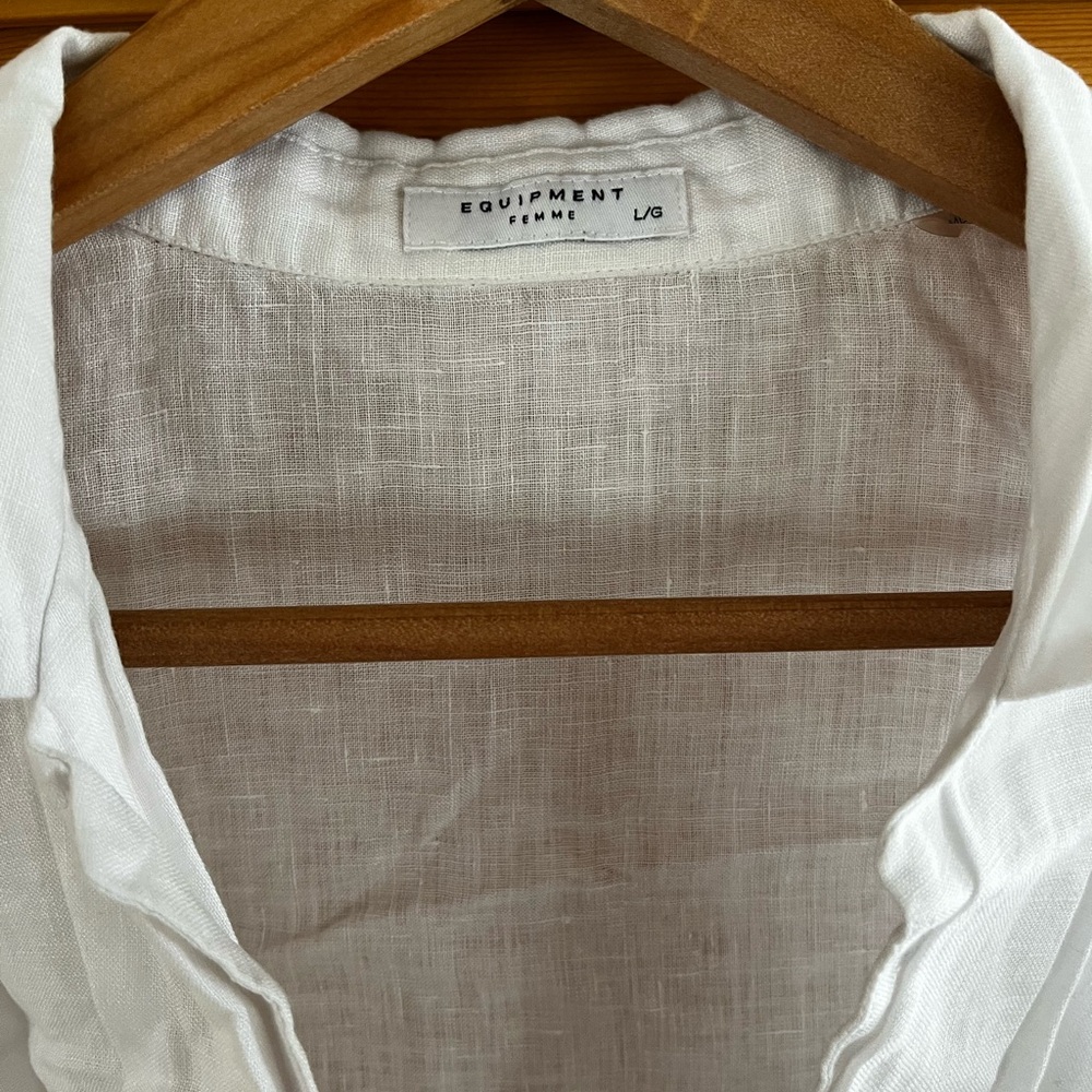 Linen button down tank